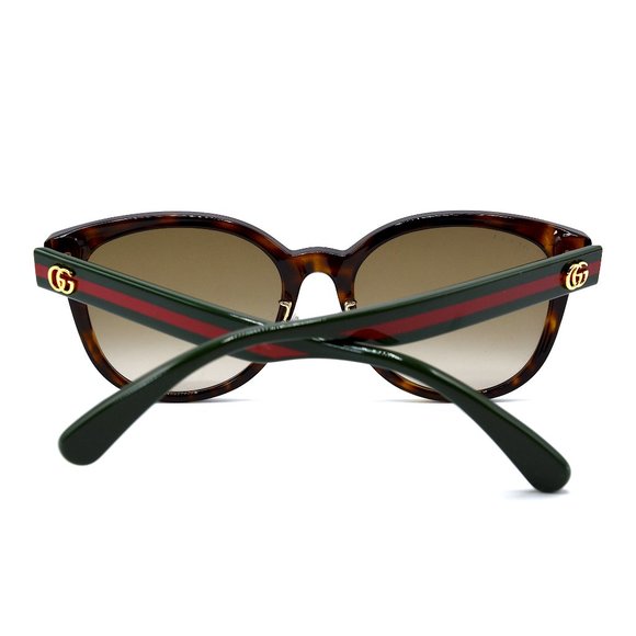 NEW GUCCI GG0854SK HAVANA GREEN BROWN AUTHENTIC SUNGLASSES - Picture 6 of 6